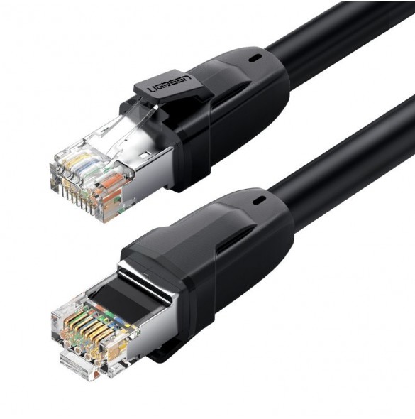 Ugreen Ethernet-patchkabel RJ45 Cat 8 T568B 20 m - Svart (80728 NW121)