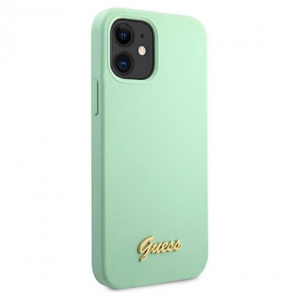 Grönt och mycket snyggt fodral iPhone 12 Mini.