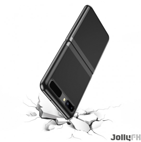 JollyFX Pläteringsfodral hårt fodral Galvaniserat ram Skal till Samsung Galaxy Z Flip - Rosa