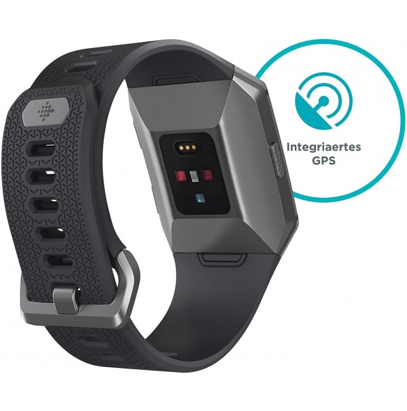 Ionic Fitbit Smartklocka med coachning, pulsmätare, GPS och musik - Grå