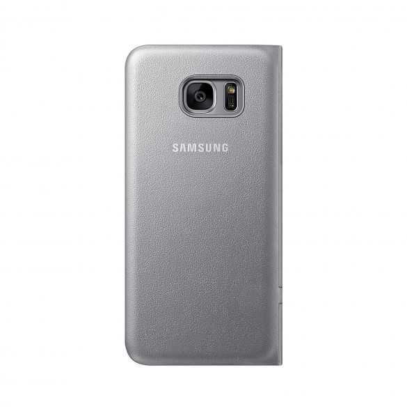 Samsung EF-NG935 LED View Cover vikbart fodral till Samsung Galaxy S7 Edge - Silver