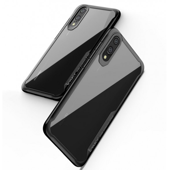 iPaky Survival Case Gel Anti-Fall Skal till Huawei P20 Lite - Svart