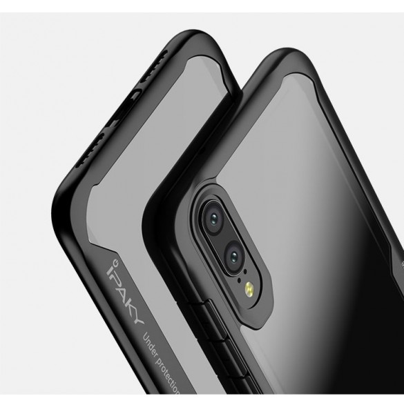 iPaky Survival Case Gel Anti-Fall Skal till Huawei P20 Lite - Svart