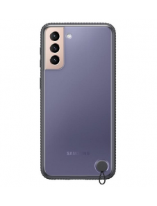 Svart och mycket snyggt skal Samsung Galaxy S21 Plus.