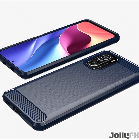 Blå och mycket elegant omslag Xiaomi Poco F3.