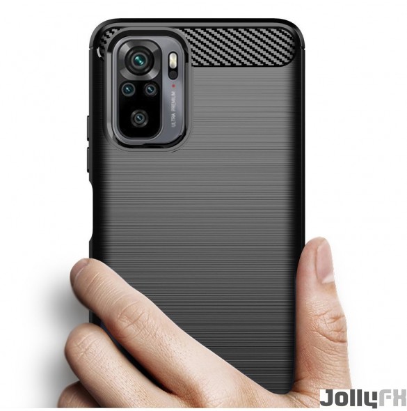 Svart och mycket elegant omslag Xiaomi Redmi Note 10 / Redmi Note 10S.