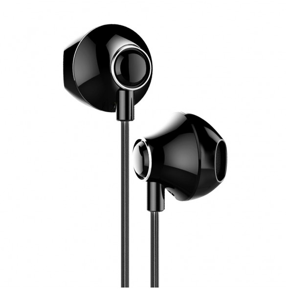 Baseus Encok H06 Lateral Earphones Earbuds Headphones with Remote Control (NGH06-01) - Svart