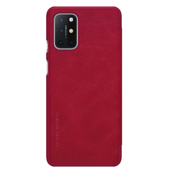 Nillkin Qin Book Case till OnePlus 8T - Röd