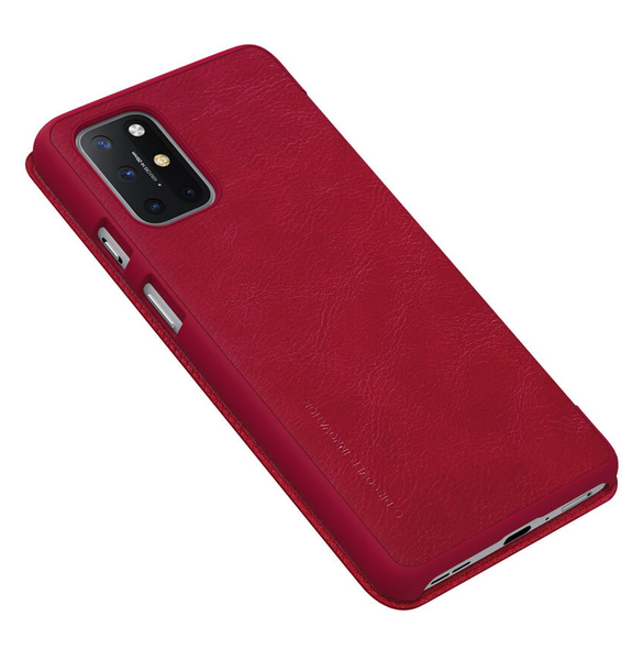 Nillkin Qin Book Case till OnePlus 8T - Röd