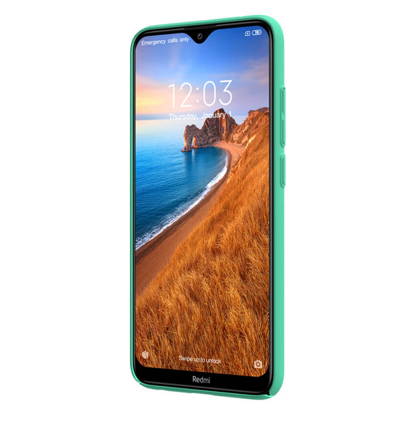 Med detta omslag kommer du att vara lugn för Xiaomi Redmi 8 och väldigt snyggt skydd från Nillkin.