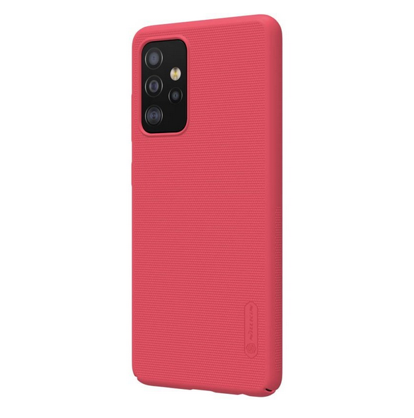 Ljusrött och mycket snyggt skal Samsung Galaxy A52.