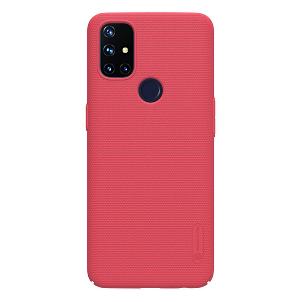 Ljusrött och mycket snyggt fodral OnePlus Nord N10 5G.