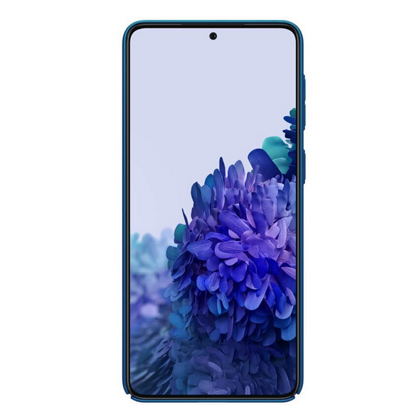 Påfågelblått och mycket snyggt skal Samsung Galaxy S21 Plus.