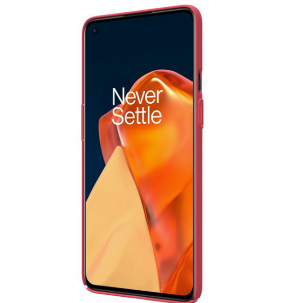 Ljusrött och mycket elegant omslag OnePlus 9.