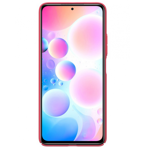 Ljusrött och mycket snyggt fodral Xiaomi Poco F3.