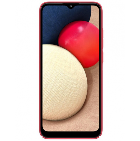 Ljusrött och mycket snyggt fodral Samsung Galaxy A02s.