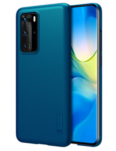 Påfågelblå och mycket snyggt skal Huawei P40 Pro.