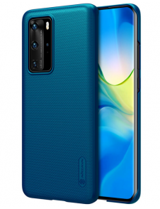 Påfågelblå och mycket snyggt skal Huawei P40 Pro.