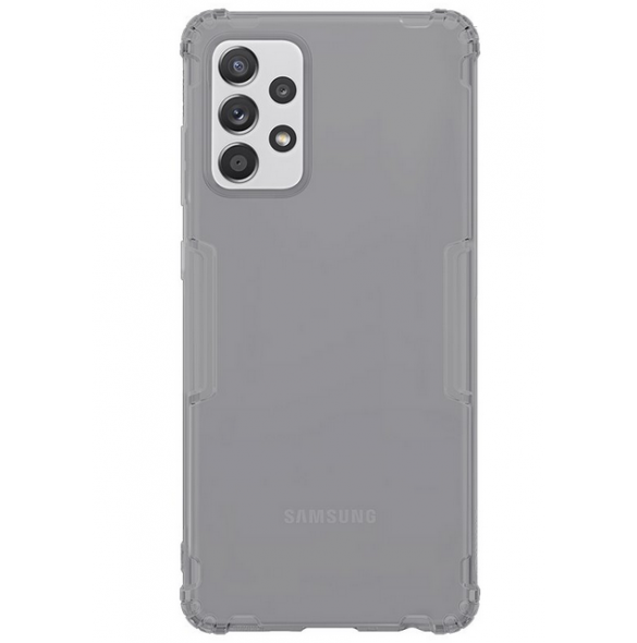 Grå och mycket snyggt skal Samsung Galaxy A72.