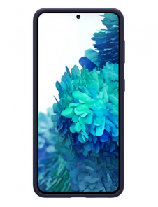 Blå och mycket snyggt skal Samsung Galaxy S21.