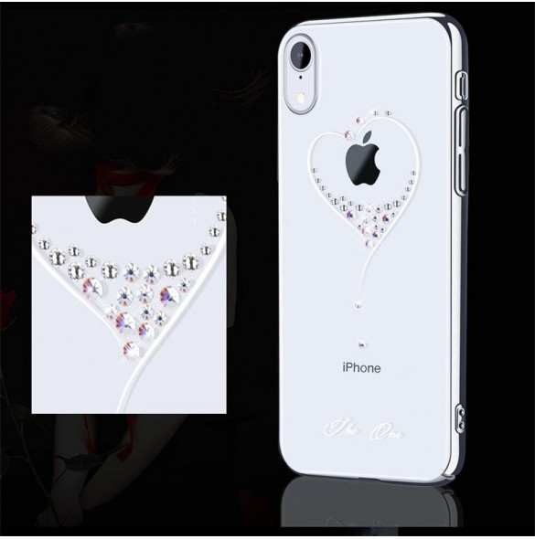 Silver och väldigt snyggt skydd till iPhone XR.
