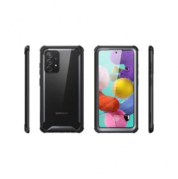 Svart och mycket snyggt skal Samsung Galaxy A72.