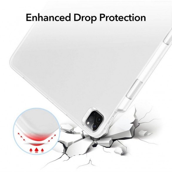 Matt klart och mycket snyggt fodral iPad Pro 12.9 2021.