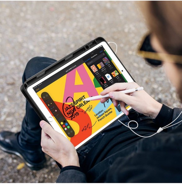 Vackert och pålitligt skyddsfodral för iPad 10.2 2019/2020.