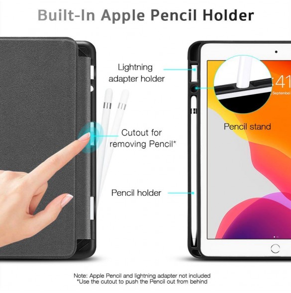Med detta omslag blir du lugn för iPad 10.2 2019/2020 och väldigt snyggt skydd från ESR.