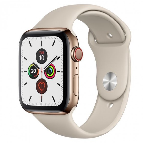 APPLE WATCH SERIES 5 GPS + CELLULAR 44MM GOLD IN CONS (MWWH2KS/A)
