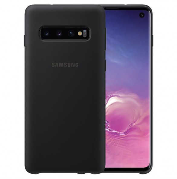 Svart och väldigt snyggt skydd till Samsung Galaxy S10.