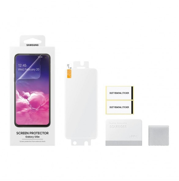 Genomskinligt och väldigt snyggt skärmskydd från Samsung.