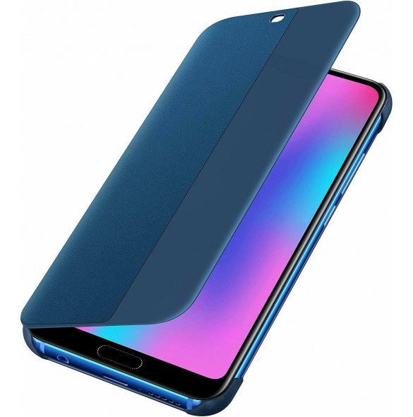 Huawei 51992479 S-View Case Vikbart Fodral Till Huawei Honor 10 - Blå