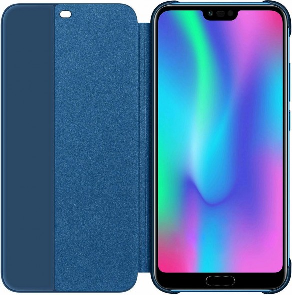 Huawei 51992479 S-View Case Vikbart Fodral Till Huawei Honor 10 - Blå