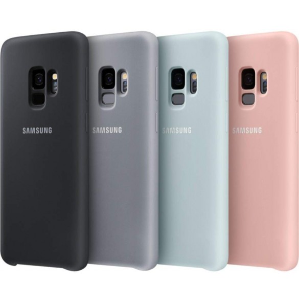 Samsung EF-PG960TPE Silikon täcka grått för G960 Galaxy S9 - Rosa