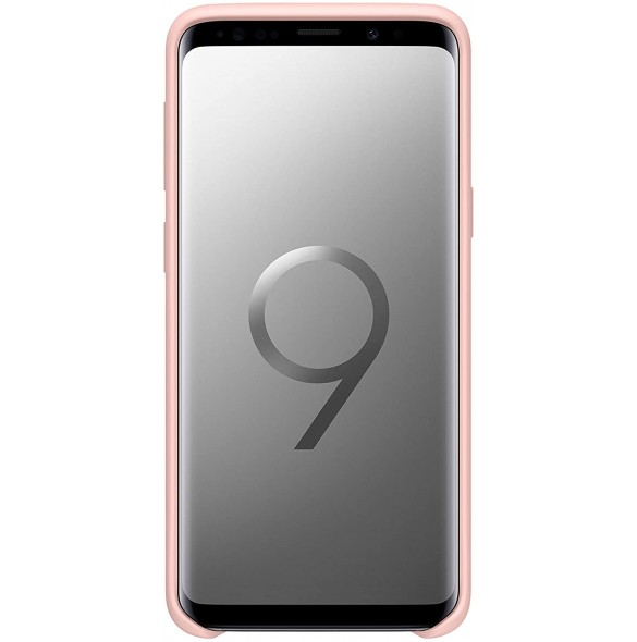 Samsung EF-PG960TPE Silikon täcka grått för G960 Galaxy S9 - Rosa