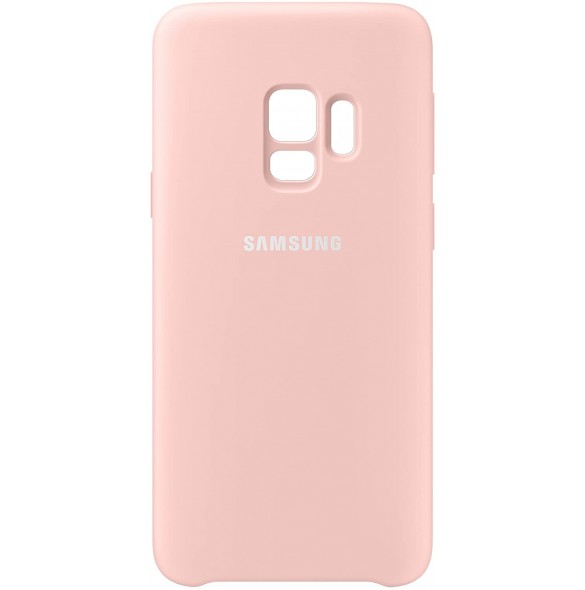 Samsung EF-PG960TPE Silikon täcka grått för G960 Galaxy S9 - Rosa