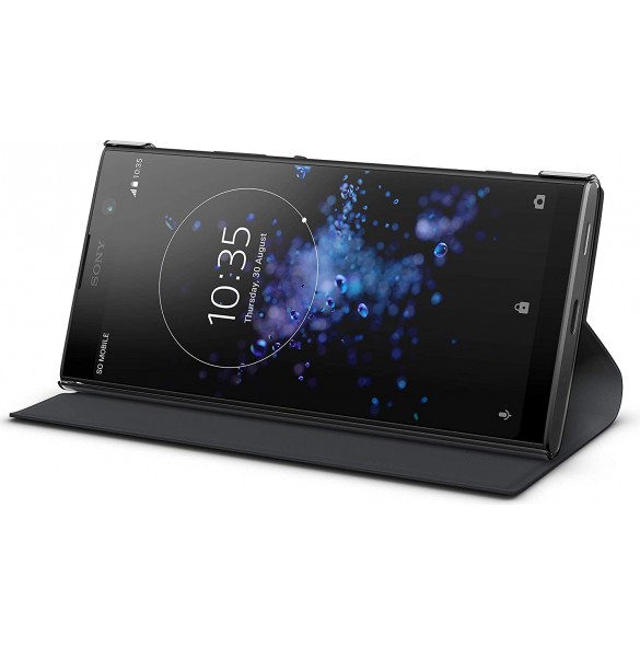 Sony SCSH60 Style Cover Flip till Sony Xperia XA2 Plus - Svart