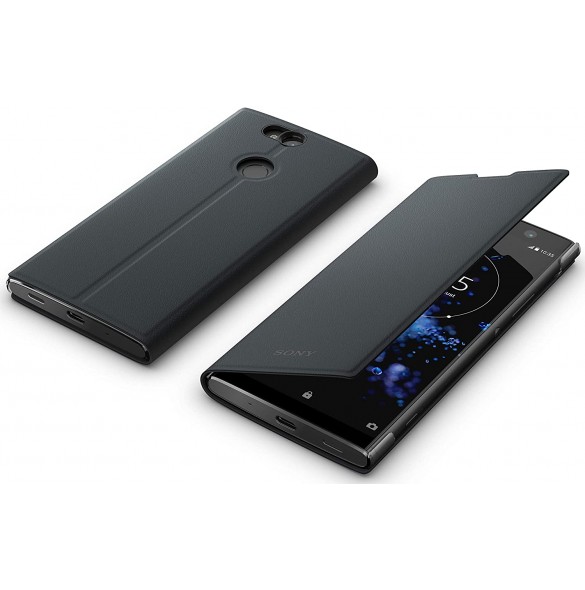 Sony SCSH60 Style Cover Flip till Sony Xperia XA2 Plus - Svart