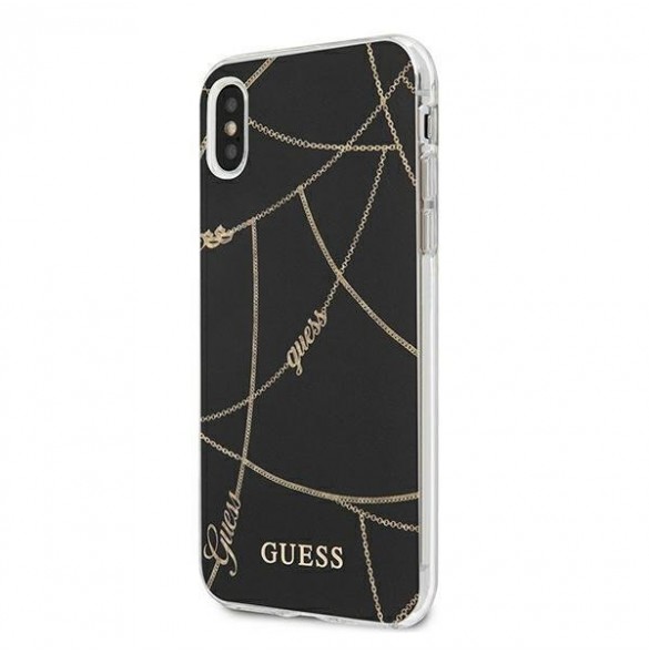 Guess hårt fodral GUHCI65PCUCHBK  iPhone XS Max - Svart