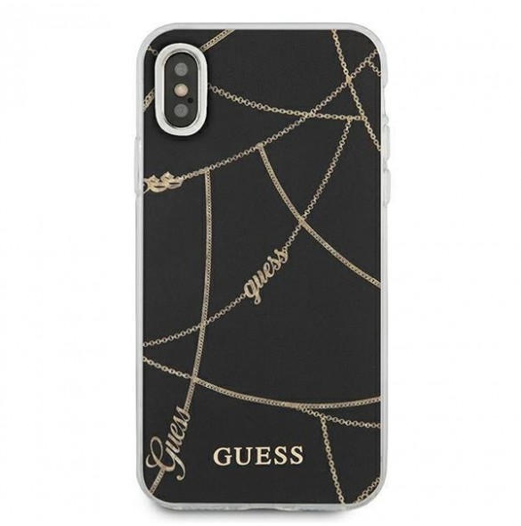 Guess hårt fodral GUHCI65PCUCHBK  iPhone XS Max - Svart