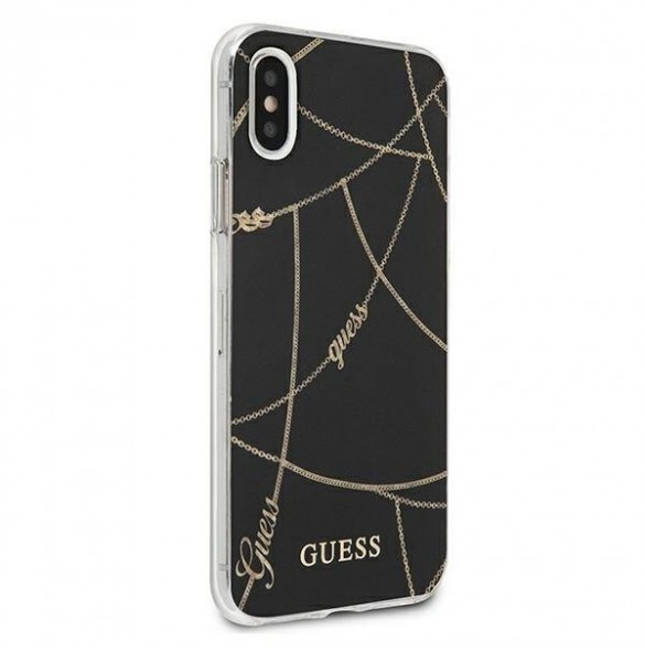 Guess hårt fodral GUHCI65PCUCHBK  iPhone XS Max - Svart
