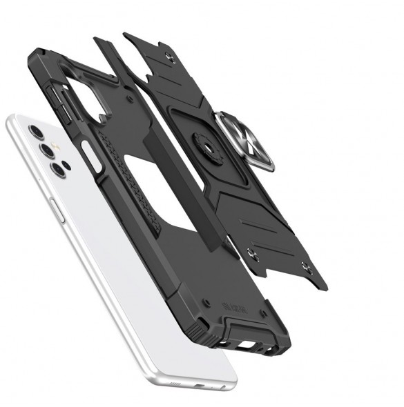 Svart och mycket snyggt skal Samsung Galaxy A32 5G.
