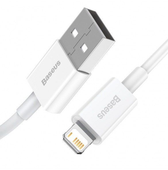 Baseus Superior Cable USB - Lightning 2,4A 1m - Vit (CALYS-A02)