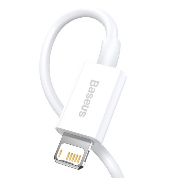 Baseus Superior Cable USB - Lightning 2,4A 1m - Vit (CALYS-A02)