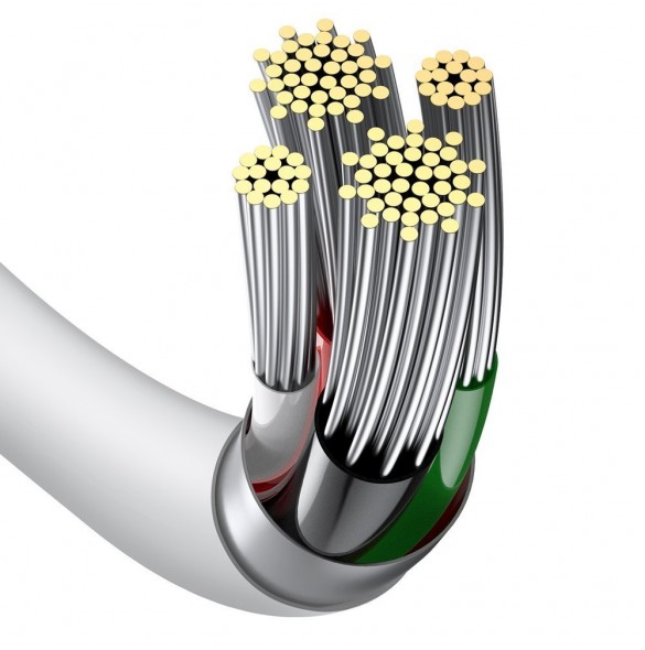 Baseus Superior Cable USB - Lightning 2,4A 1m - Vit (CALYS-A02)