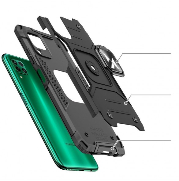 Med det här omslaget kommer du att vara lugn för Huawei P40 Lite och mycket snyggt skydd från Wozinsky.
