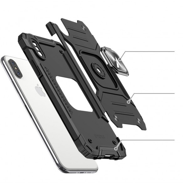 Blått och mycket snyggt omslag iPhone XS / iPhone X.