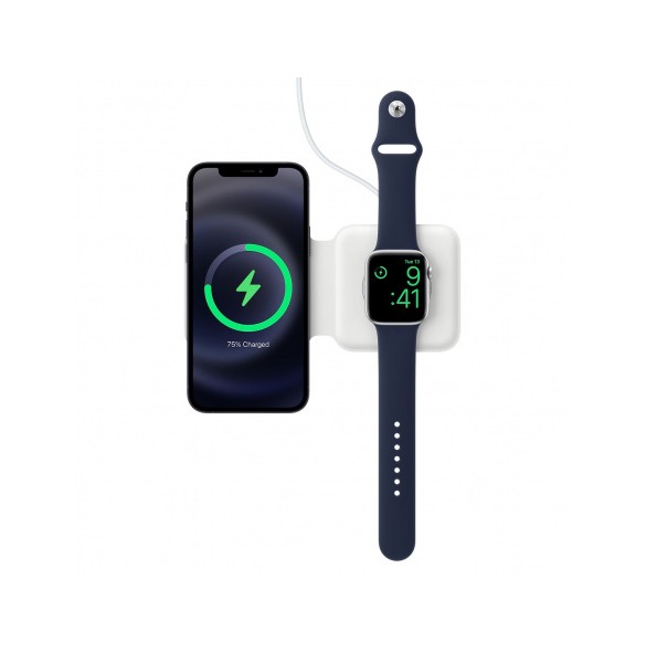 Apple MagSafe Duos Charger Trådlös laddningsmatta magnetisk MHXF3ZM/A - vit