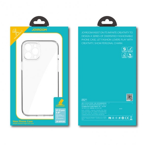 Joyroom Crystal Series durable phone case for iPhone 12 mini - klar (JR-BP853)